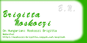 brigitta moskoczi business card